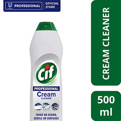 Cif Professional Cream Cleaner Lemon 500ml - With Cif Pro Cream Cleaner, tough cleaning is made easy