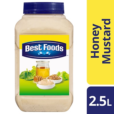 Best Foods Honey Mustard Dressing 2.5L - Best Foods Honey Mustard Dressing is made with real mustard and honey to deliver great taste. 