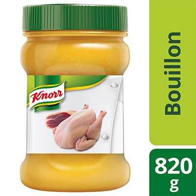 Knorr Basic Stock Reduction 820g - Knorr Basic Stock Reduction is made from real, premium chicken, pork and Jinhua ham to efficiently deliver a well-bodied natural flavour and aroma to your dishes.