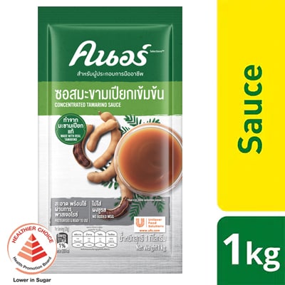 Knorr Concentrated Tamarind Sauce 1kg - Knorr Concentrated Tamarind Sauce simplifies the process of creating dishes with real tamarind flavor across cuisines and applications