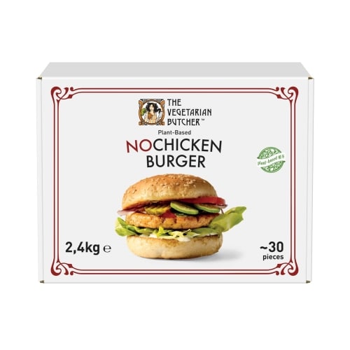 NoChicken Burger - Reduce carbon footprint and get plant-based burger patties that offer a chicken burger taste and chicken texture like the original with NoChicken Burger.