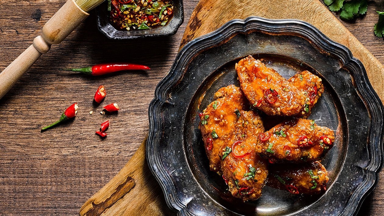 Asian Honey Glazed Wings – - Recipe