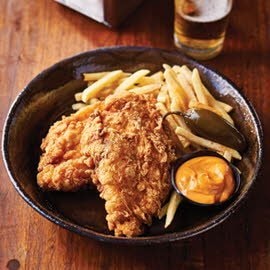 Southern Fried Chicken Schnitzel with Spiced BBQ Dip