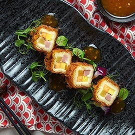 Deep Fried Smoked Duck Rolls