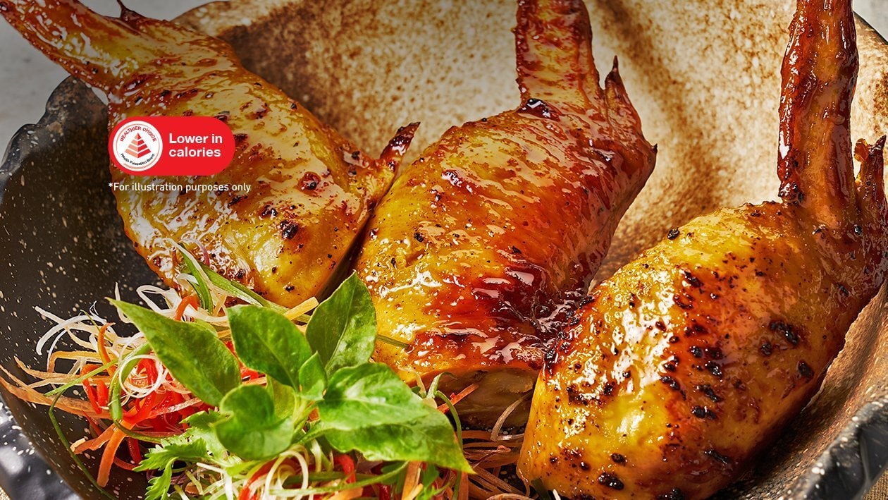 Grilled Stuffed Boneless Chicken Wings with Honey – - Recipe