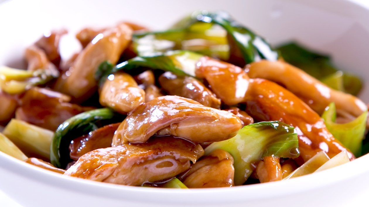 Stir Fried Chicken with Honey Soy and Asian Greens – - Recipe