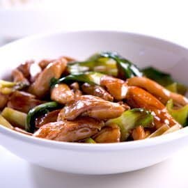 Stir Fried Chicken with Honey Soy and Asian Greens