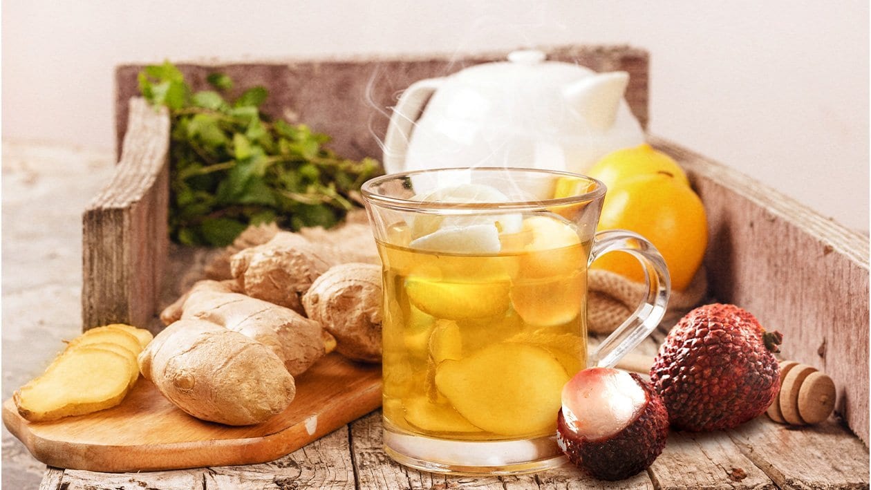 Hot Lychee Ginger Tea – - Recipe