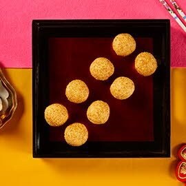 Sesame Yam Balls with Salted Egg Filling