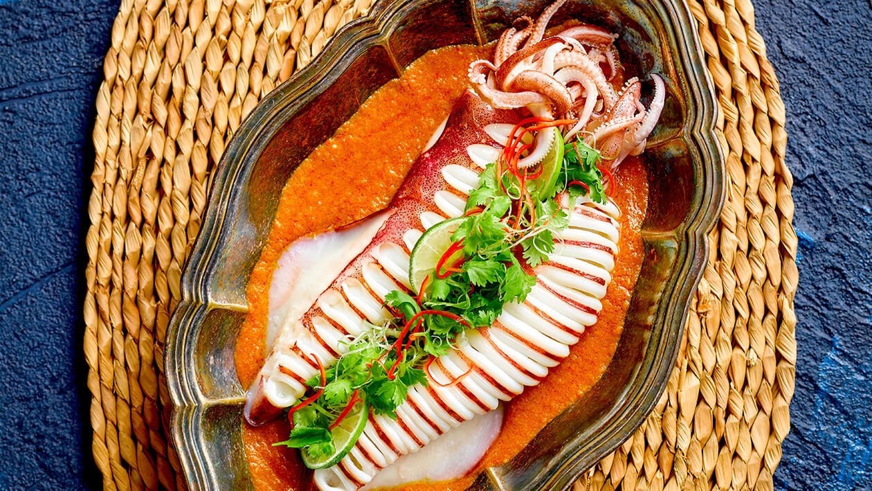 Steamed Squid with Nonya Sauce - Recipe
