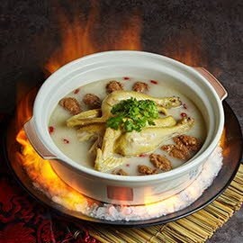 Phoenix Claw Soup with Shark’s Fin Balls