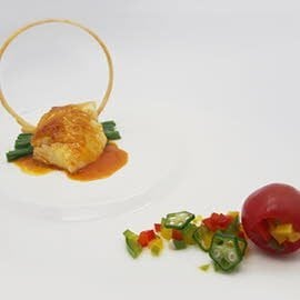 Fish with Southeast-Asian Spice Sauce