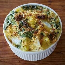 Brandade with Cod and Spinach