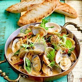 Sauteed Little Neck Clam with Tamarind Cream Sauce