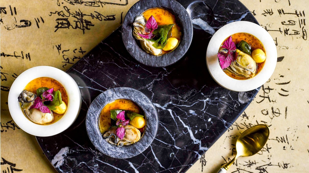 Steamed Chawamushi with Oysters and Kaiso – - Recipe Steamed Chawamushi with Oysters and Kaiso – - Recipe