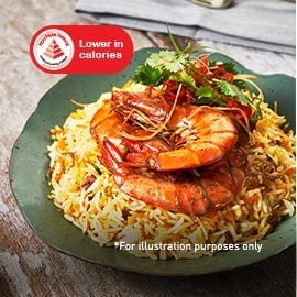 Aromatic Pilaf Rice with Medley Spice Prawns