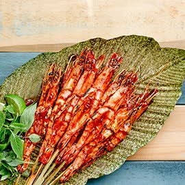 Grilled King Prawn with Tamarind Broad Bean Sauce