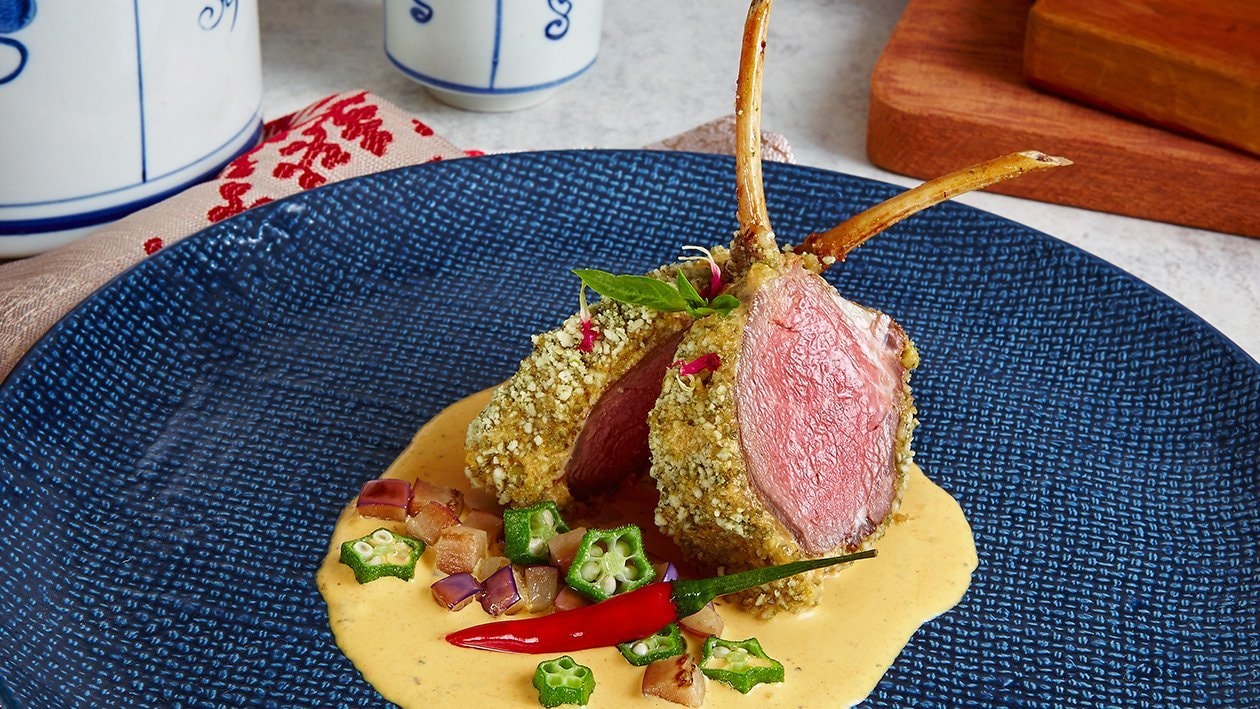 Roasted Lamb Rack with Herbs – - Recipe