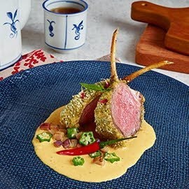 Roasted Lamb Rack with Herbs