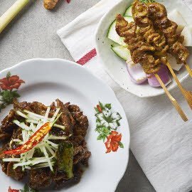 Grilled Beef Skewers & Saute Beef Skewers