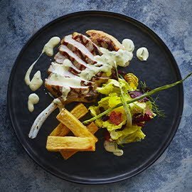 Grilled Pork Cutlet with Bearnaise Sauce