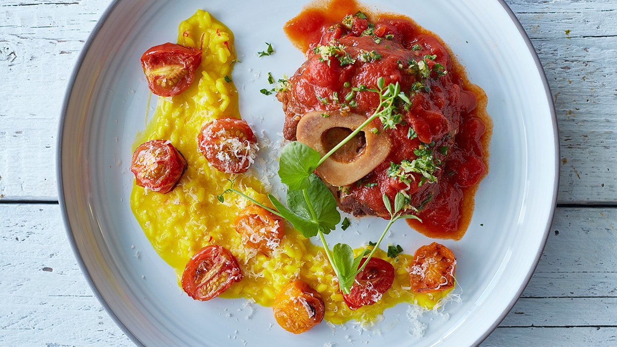 Osso Bucco with Risotto Milanese – - Recipe Osso Bucco with Risotto Milanese – - Recipe