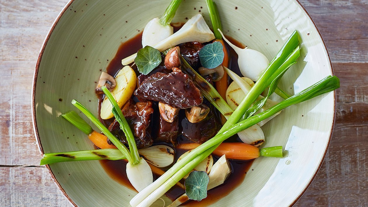 Bœuf Bourguignon with Dark Chocolate – - Recipe