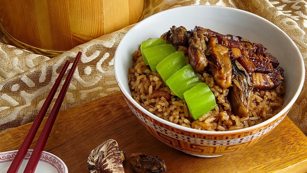 Leaf Mustard Steamed Rice – - Recipe