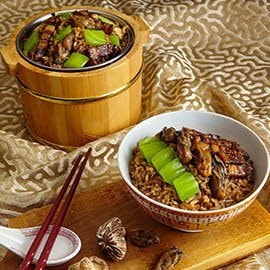 Leaf Mustard Steamed Rice