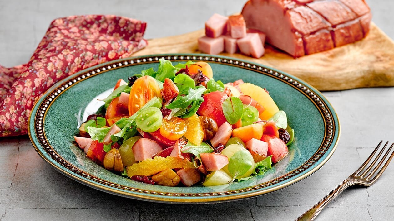 Maple Tamarind Glazed Ham Salad – - Recipe