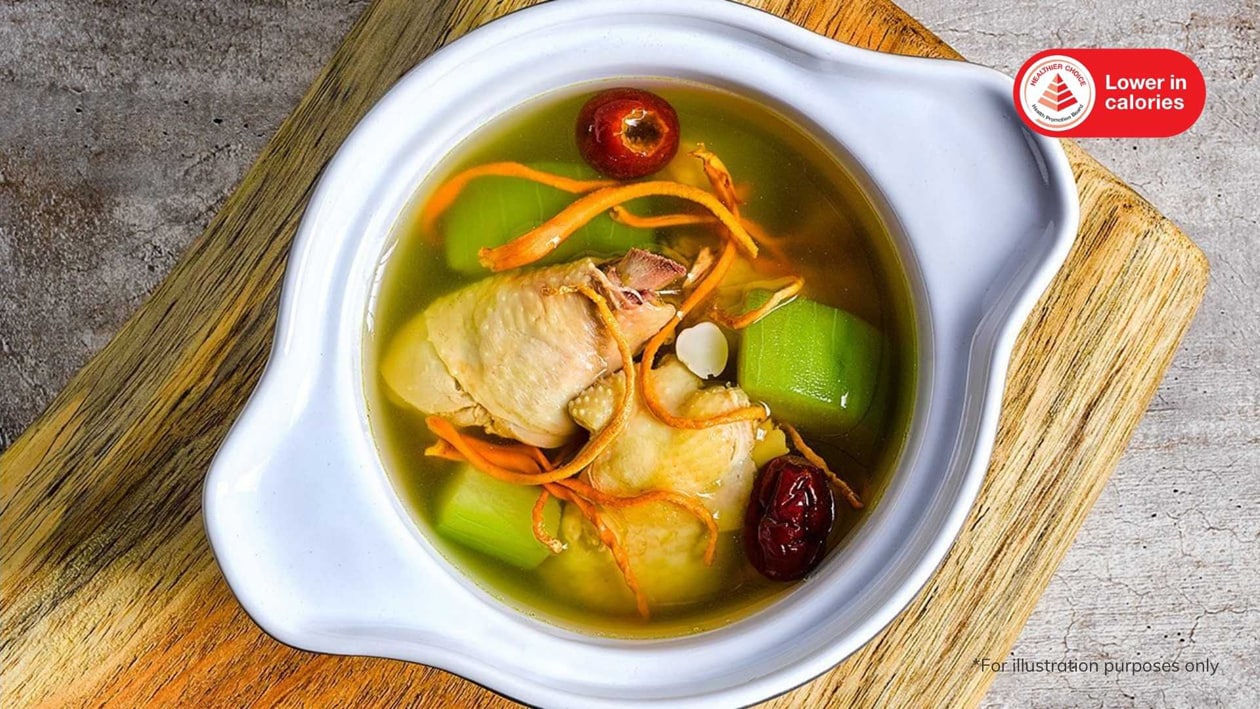Double-boiled Chicken Soup with Cordyceps Flower and Hairy Gourd – - Recipe Double-boiled Chicken Soup with Cordyceps Flower and Hairy Gourd – - Recipe