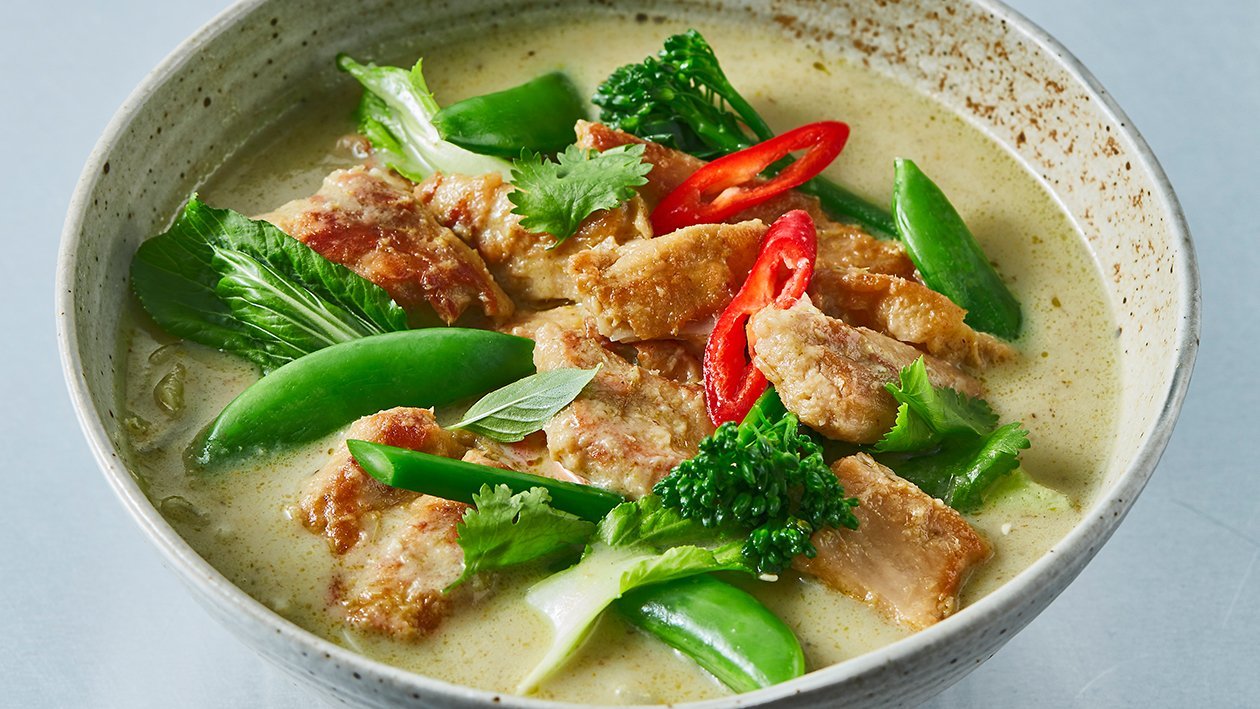 Thai Green Curry NoChicken Chunks – - Recipe