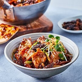 Sesame NoChicken Stew with Morel Mushroom
