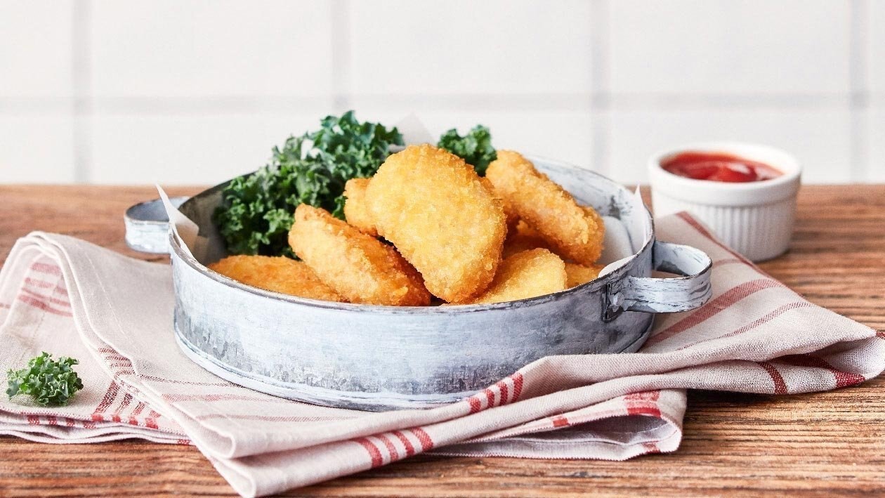 Fried NoChicken Nuggets with Kale, Ketchup – - Recipe