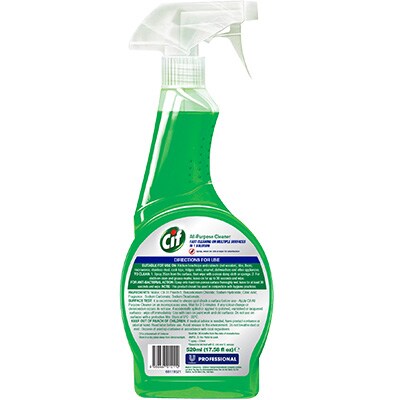 Cif Pro Spray All-Purpose 520ml - Keep surfaces clean and free from bacteria with Cif Pro All Purpose Cleaner.