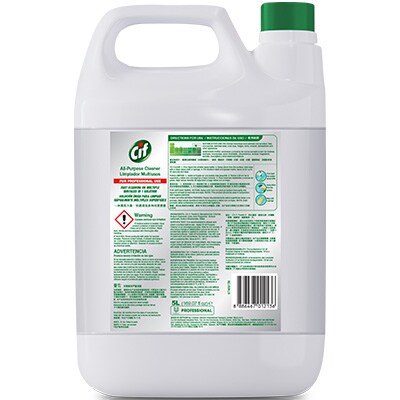 Cif Pro Spray All-Purpose Refill 5L - With Cif Pro All Purpose Cleaner, surfaces are cleaned with anti-bacterial action.
