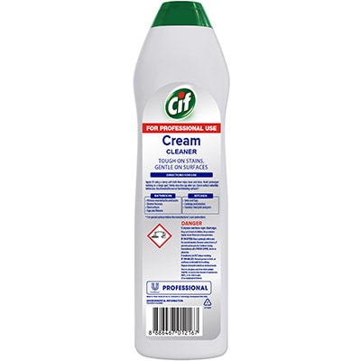 Cif Professional Cream Cleaner Lemon 500ml - With Cif Pro Cream Cleaner, tough cleaning is made easy