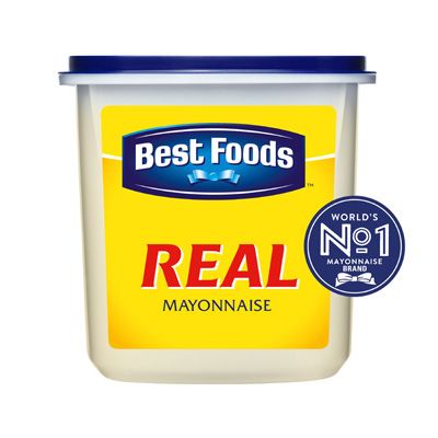 Best Foods Real Mayonnaise - 作为全球首屈一指的蛋黄酱品牌，顶好牌纯正蛋黄酱不仅味道佳，粘和性也强，深受厨师们的信赖。*