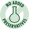 No added preservatives