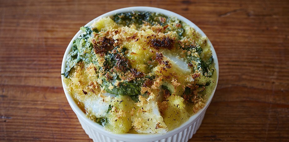 Brandade with Cod and Spinach