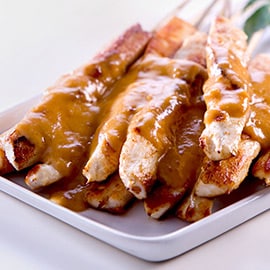 Grilled Thai Curry Chicken Skewers with Coconut Peanut Sauce Grilled Thai Curry Chicken Skewers with Coconut Peanut Sauce