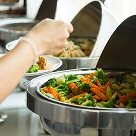 始终提供素食选项